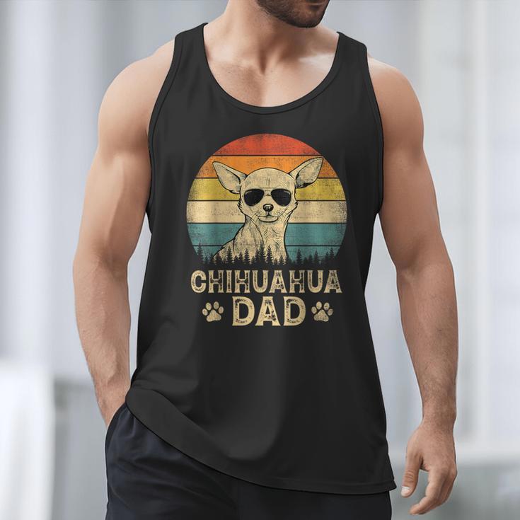 Vintage Chihuahua Dad Dog Lovers Father's Day Tee Men Tank Top