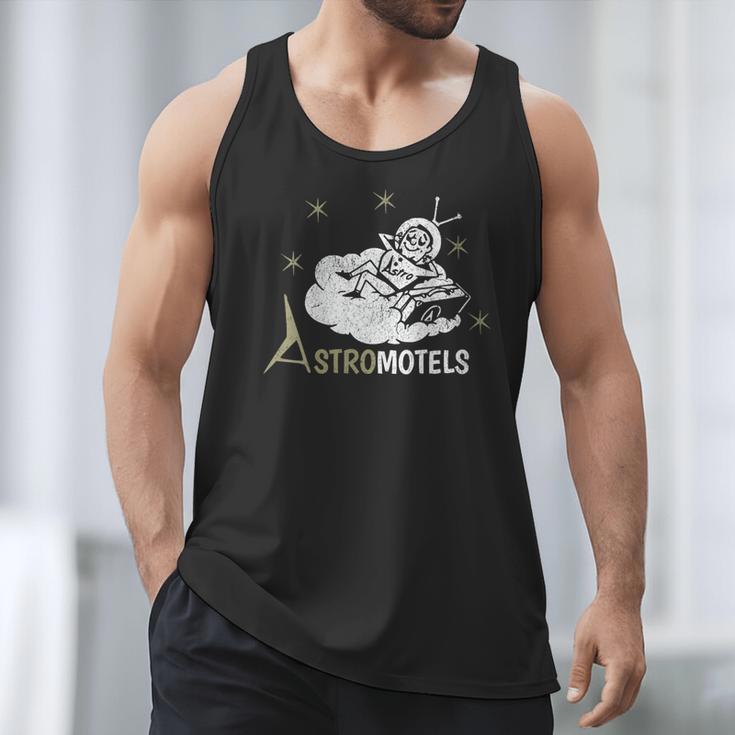 Vintage Hotel Matchbook Astro Motels 50s Retro Spaceman Men Tank Top