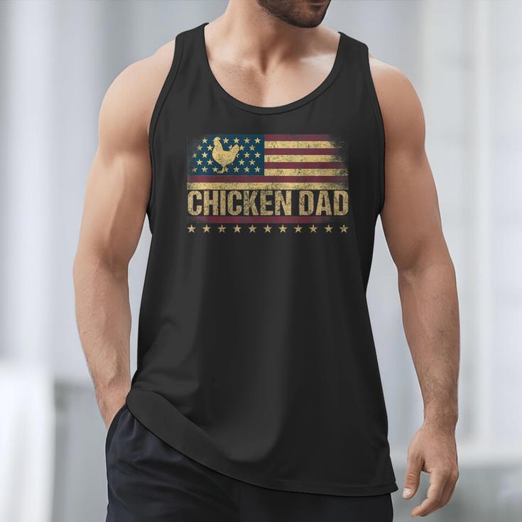 Vintage USA Flag Chicken Dad Stars Men Tank Top Vintage USA Flag Chicken Dad Stars Men Tank Top