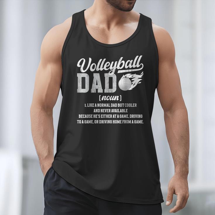 Volleyball Dad Definition Dad Of A Volleyball Player Father Men Tank Top
