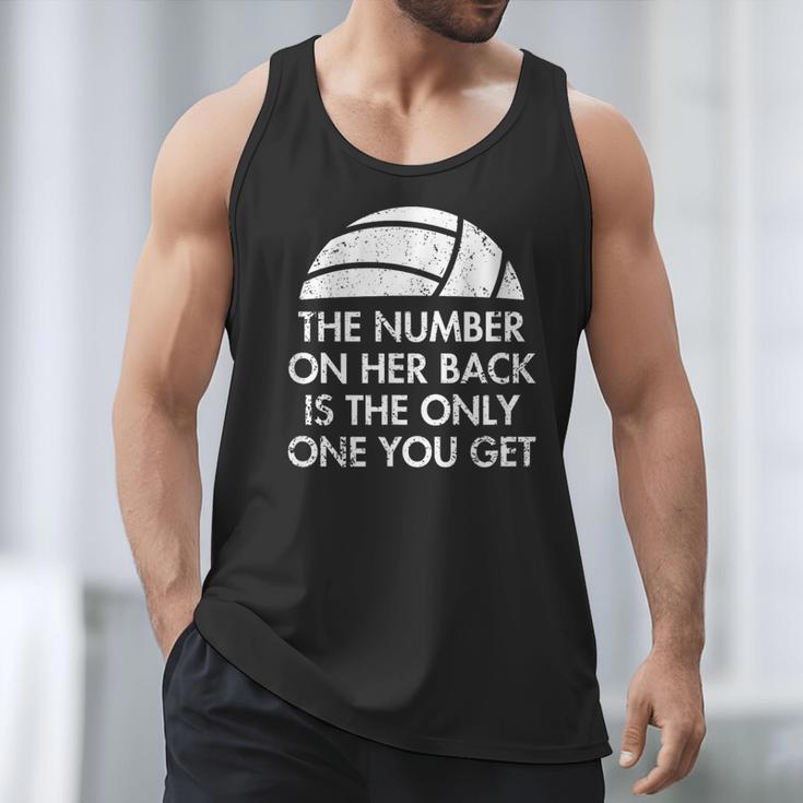 Volleyball Dad MoM Daughter Back Number Men Tank Top