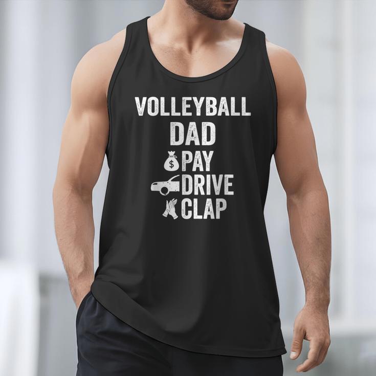 Volleyball Dad Pay Drive Clap Dad Of A Volleyball Player Dad Men Tank Top