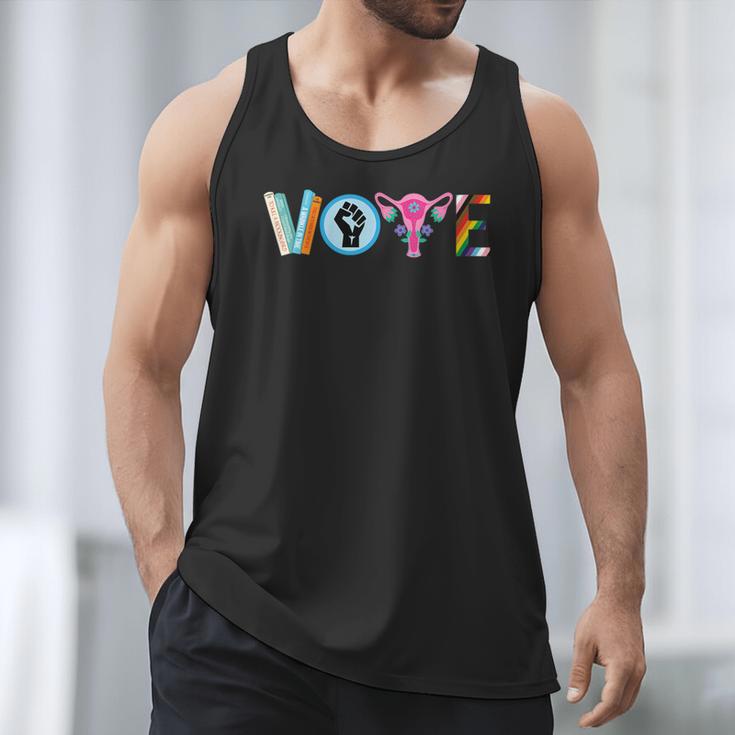 Vote Reproductive Right BLM Political Activism Lgbtq Book Men Tank Top Vote Reproductive Right BLM Political Activism Lgbtq Book Men Tank Top