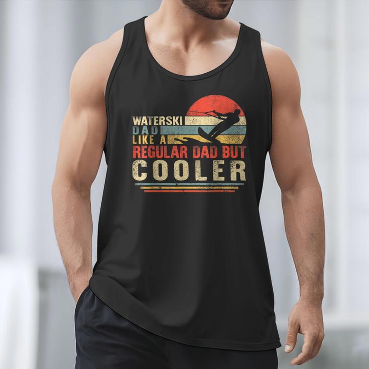 Waterski Dad Fathers Day Ski Lover Dad Water Skiing Rider Men Tank Top