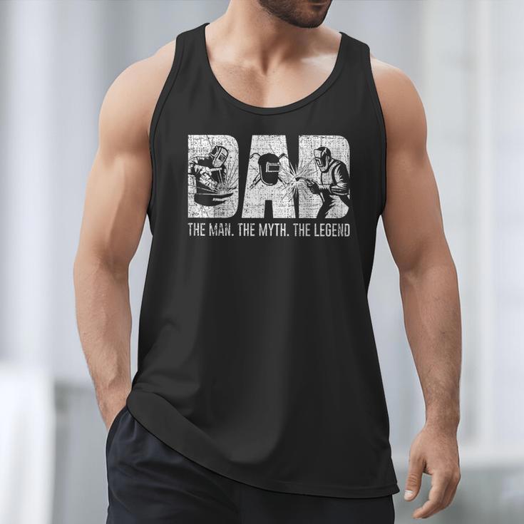 Welder Welding Dad Man Myth Legend Father Small Men Tank Top
