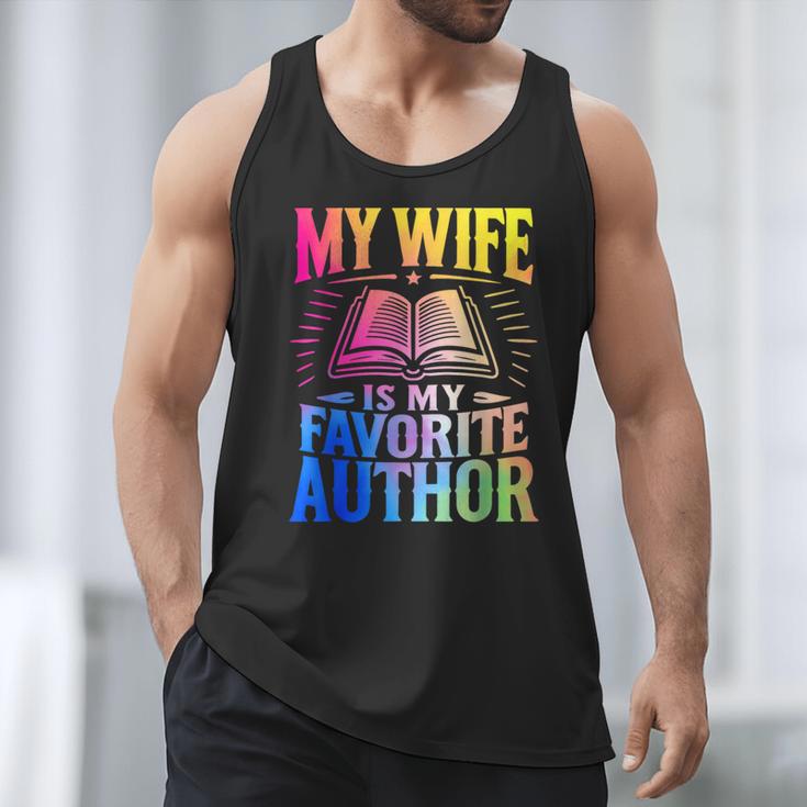 My Wife Is My Favorite Author Book Writer Writing Husband Men Tank Top