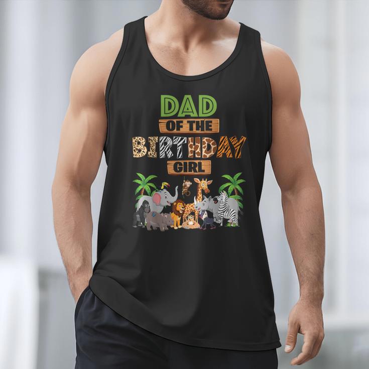 Wild Dad Of The Birthday Girl Zoo Safari Jungle Animal Men Tank Top