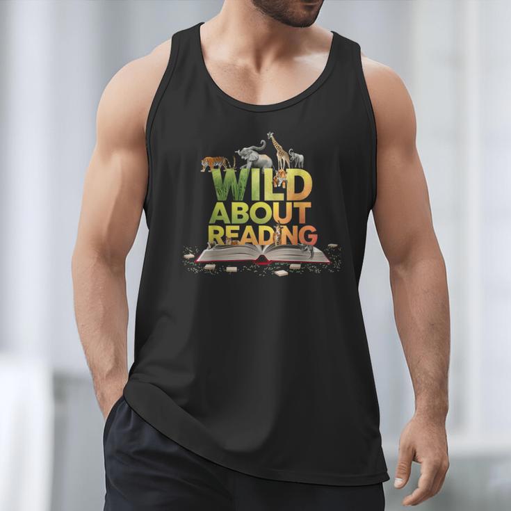 Wild About Reading Books Lovers Novelty Bookworm Library Day Men Tank Top Wild About Reading Books Lovers Novelty Bookworm Library Day Men Tank Top