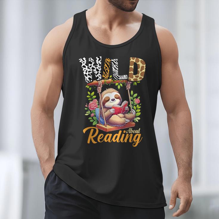 Wild About Reading Books Reader Lover Funny Teacher Animals For Men Women Kids Men Tank Top Wild About Reading Books Reader Lover Funny Teacher Animals For Men Women Kids Men Tank Top
