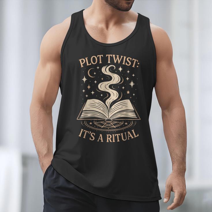 Witchy Book Club Pagan Reader Occult Fiction Coven Ritual Men Tank Top