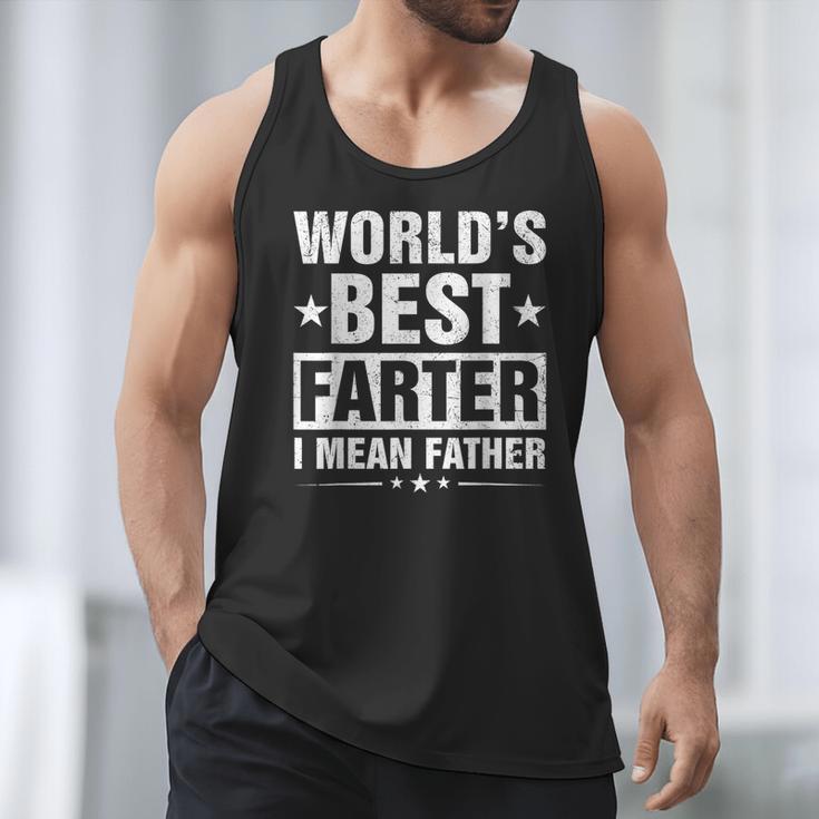 World's Best Farter I Mean Father Retro Father's Day Dad Men Tank Top