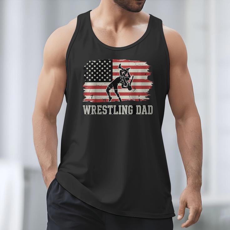 Wrestling Dad US Flag Fathers Day Retro Wrestling Fans Men Tank Top Wrestling Dad US Flag Fathers Day Retro Wrestling Fans Men Tank Top
