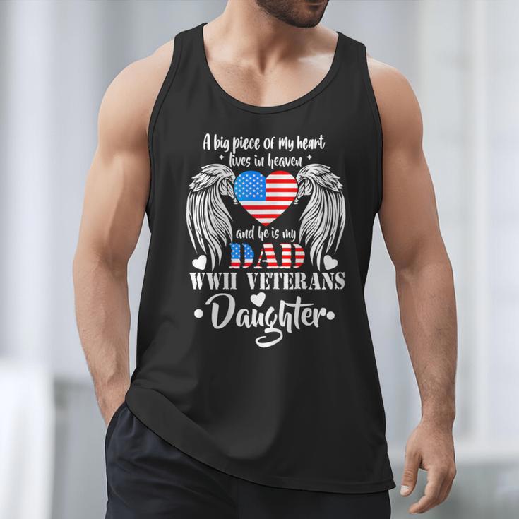 WWII Veterans Daughter Dad Remembrance Veteran Day Men Tank Top