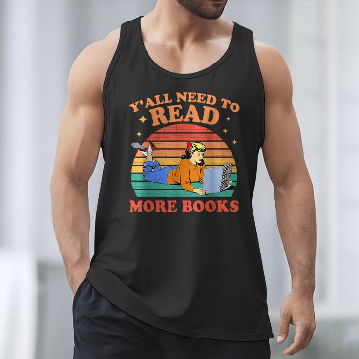 Y'All Need To Read More Books Book Lover Vintage Men Tank Top Y'All Need To Read More Books Book Lover Vintage Men Tank Top
