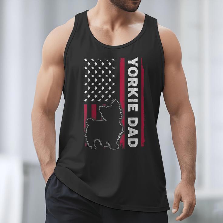 Yorkie Dog Vintage US American Flag Yorkie Dad Fathers Day Men Tank Top Yorkie Dog Vintage US American Flag Yorkie Dad Fathers Day Men Tank Top