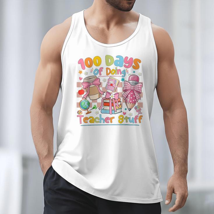100th Day Of School Teacher 100 Days Coffee Books Men Tank Top 100th Day Of School Teacher 100 Days Coffee Books Men Tank Top