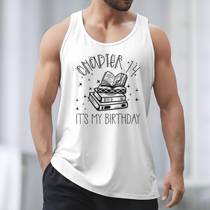 14th Birthday Girls Chapter 14 Its My Birthday Book Lover Men Tank Top