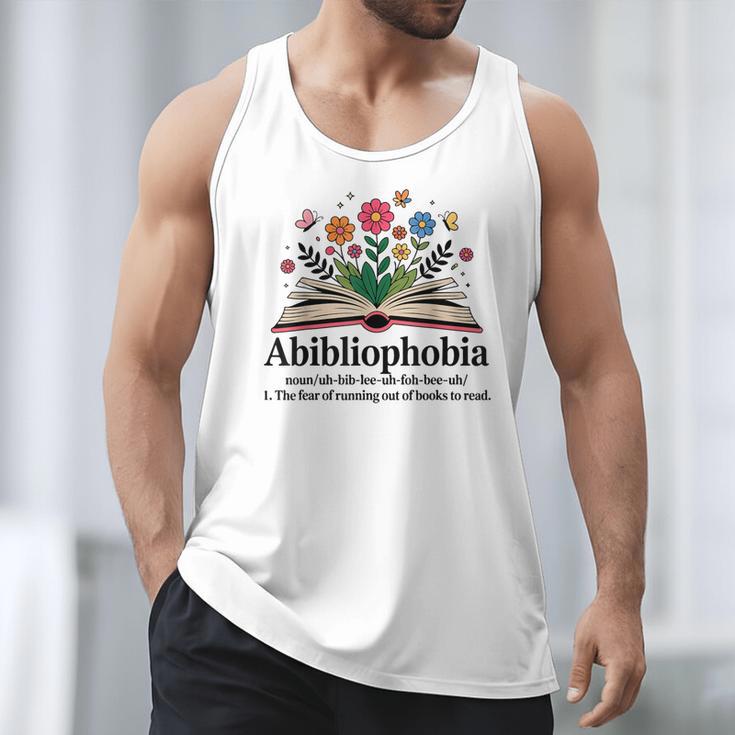 Abibliophobia Noun The Fear Of Running Out Of Books To Read Men Tank Top Abibliophobia Noun The Fear Of Running Out Of Books To Read Men Tank Top