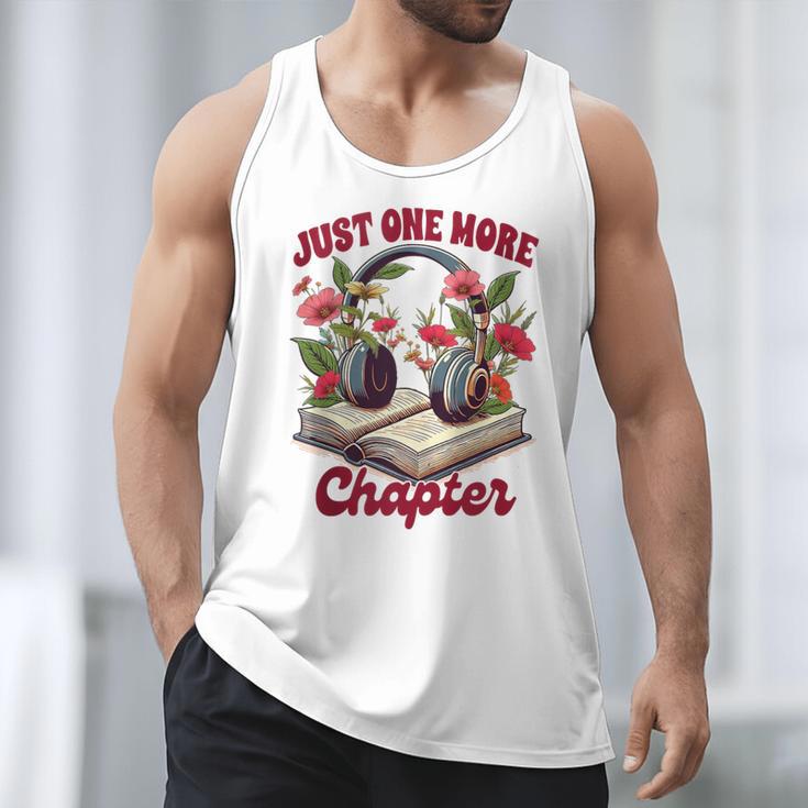Audiobook Lover Bookish Headphones Just One More Chapter Men Tank Top