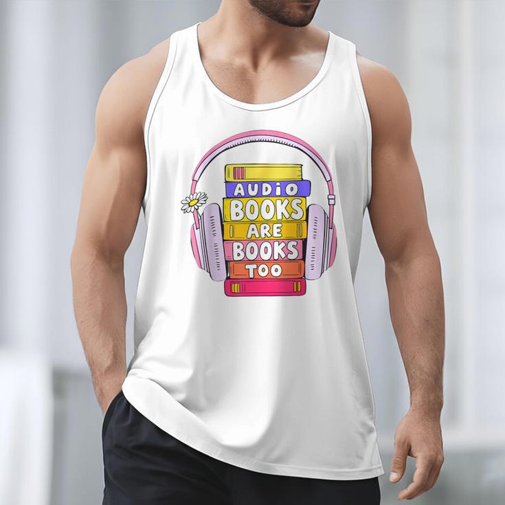 Audiobooks Are Books Too – Bookworm Nerd Reading Geek Men Tank Top