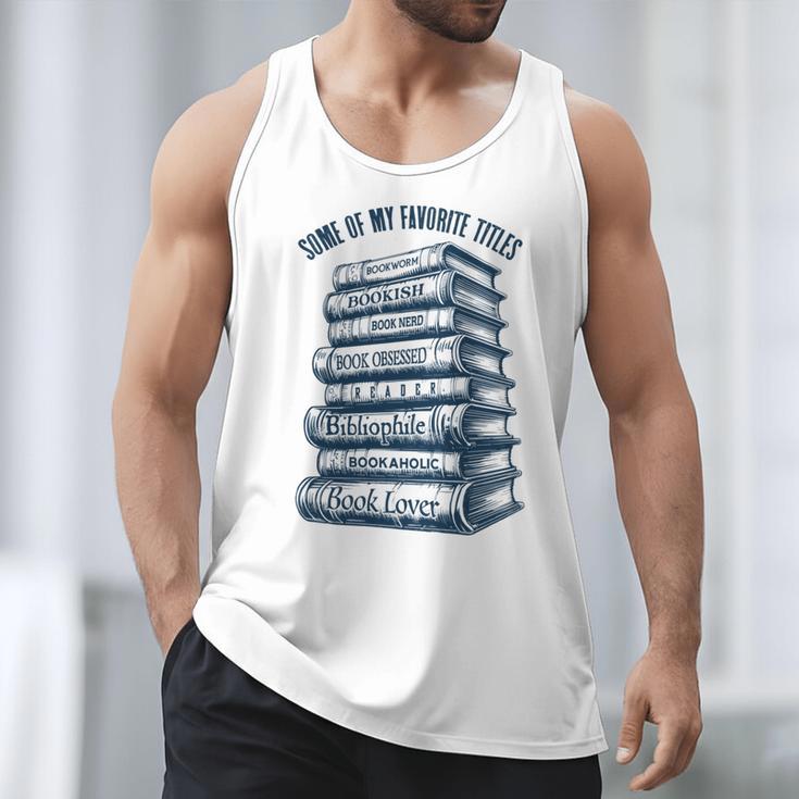 Book Lover Bookish Reader Bibliophile Book Nerd Titles Men Tank Top Book Lover Bookish Reader Bibliophile Book Nerd Titles Men Tank Top
