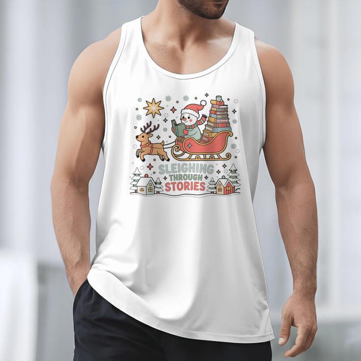 Book Lovers Winter Sleighing Through Stories Tee Premium Tri-Blend Men Tank Top Book Lovers Winter Sleighing Through Stories Tee Premium Tri-Blend Men Tank Top