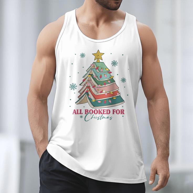 All Booked For Christmas Book Christmas Tree Lights Bookish Men Tank Top All Booked For Christmas Book Christmas Tree Lights Bookish Men Tank Top