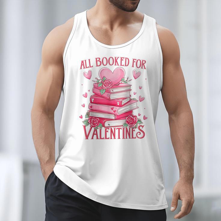 All Booked For Valentine Books Lover Teacher Floral Men Tank Top All Booked For Valentine Books Lover Teacher Floral Men Tank Top