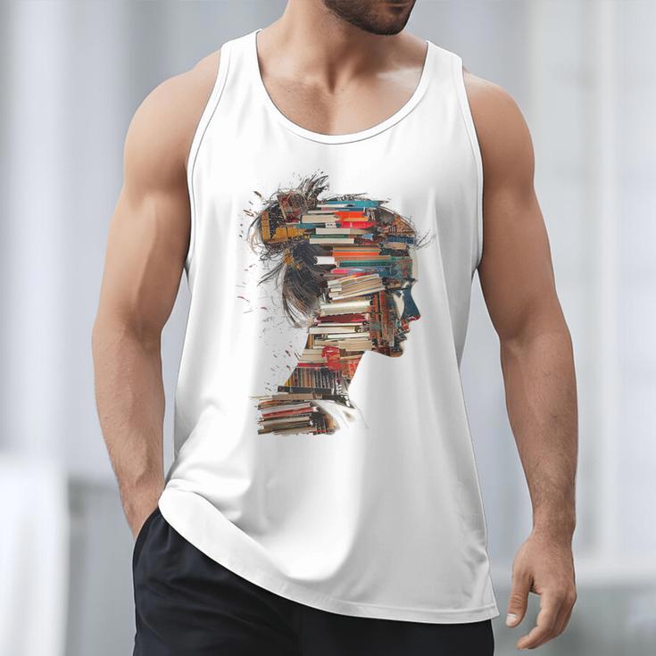 Books Lover Women Art Colorful Drawing Graphic Books Men Tank Top Books Lover Women Art Colorful Drawing Graphic Books Men Tank Top