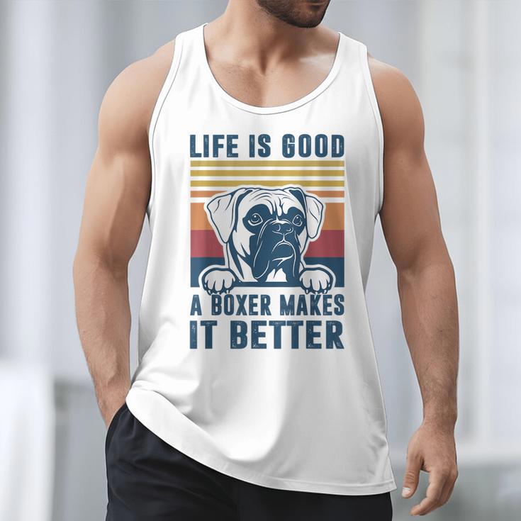 Boxer Dog For Men Women Boxer Dog Dad Mom Small Men Tank Top