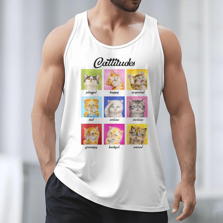 Cat Lover Cat Mom Cat Dad Crazy Cat Lady Cattitudes Men Tank Top