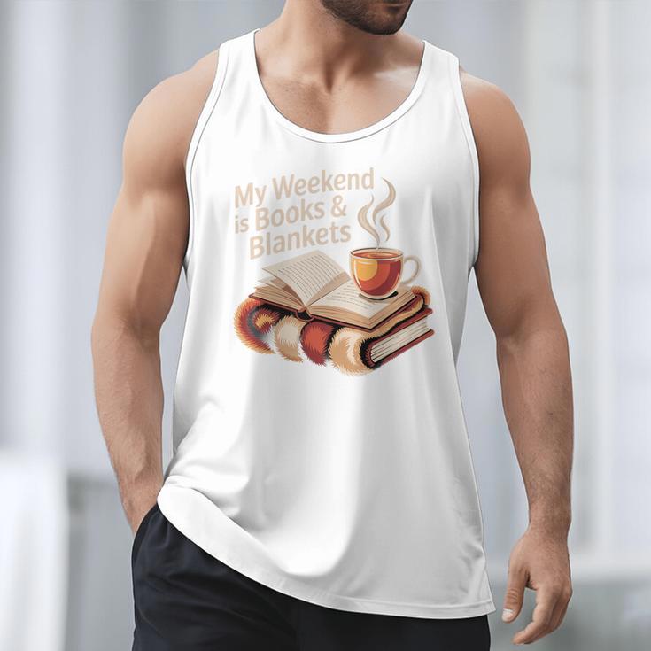 Cozy My Weekend Is Books Blankets Reading Tea Lover Premium Men Tank Top Cozy My Weekend Is Books Blankets Reading Tea Lover Premium Men Tank Top