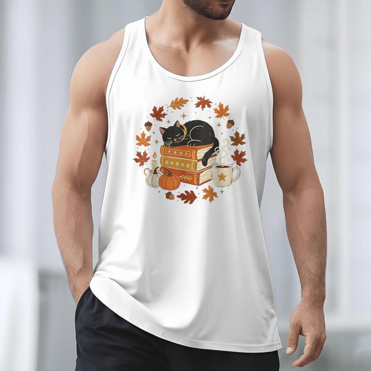 Cute Cat Fall In Love With Reading Book Cat Lover Librarian Men Tank Top Cute Cat Fall In Love With Reading Book Cat Lover Librarian Men Tank Top