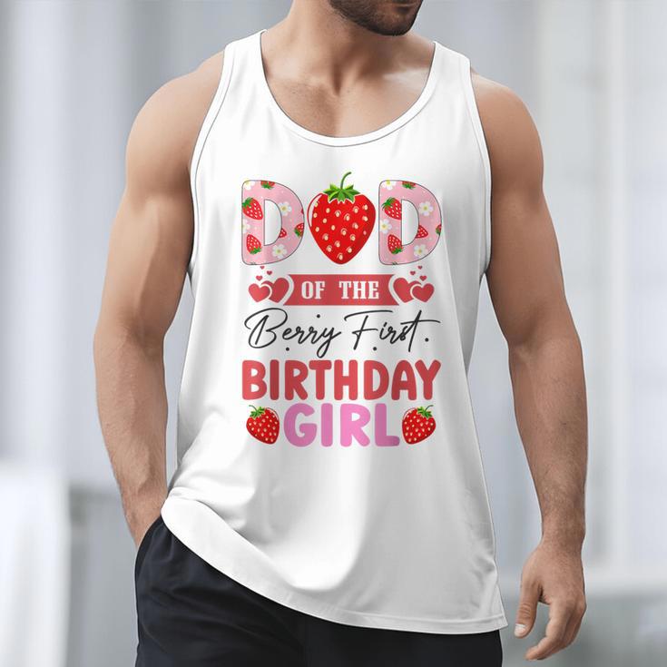 Dad Of The Berry First Birthday Girl Sweet Strawberry Men Tank Top