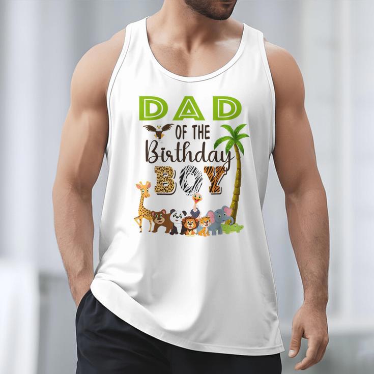 Dad Of The Birthday Boy Wild Zoo Theme Safari Party Men Tank Top