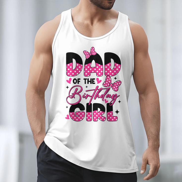 Dad Of The Birthday Girl Pink Family Birthday Girls Party Men Tank Top