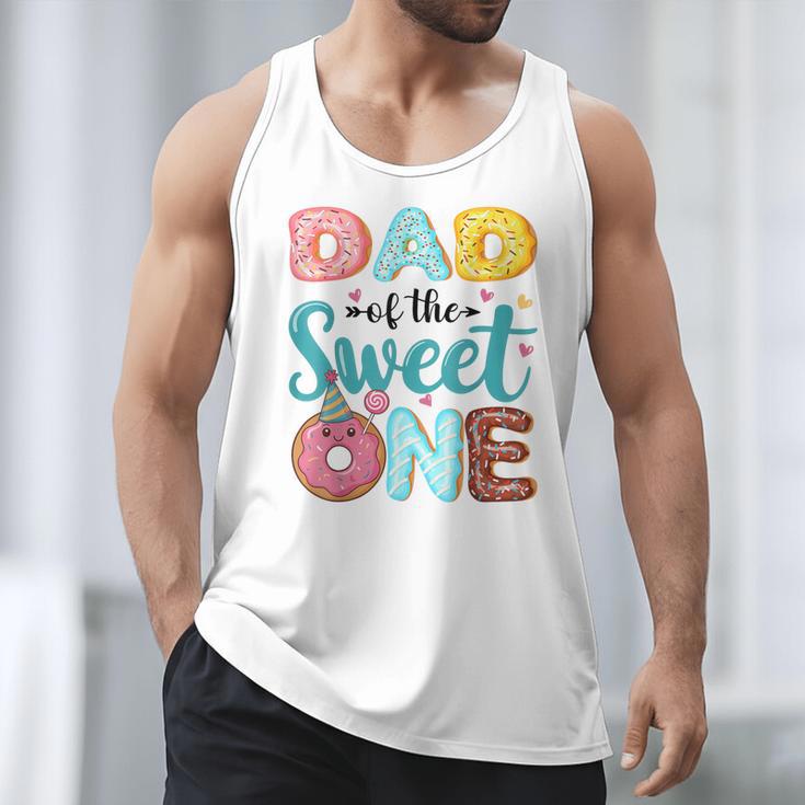 Dad Of The Sweet One 1st Birthday Girl Donut Party Men Tank Top