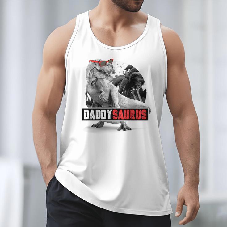 Daddysaurus T-Rex Dad Dinosaur Daddy Saurus Fathers Day Men Tank Top