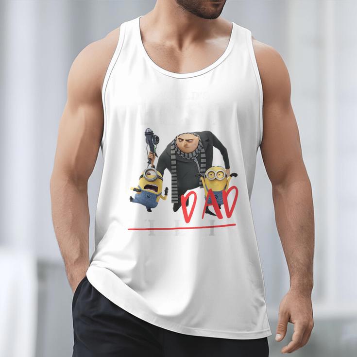 Despicable Me Minions Father's Day World's Best Dad Villain Men Tank Top