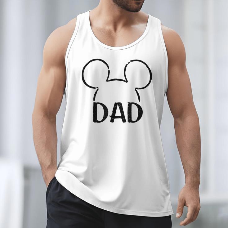 Disney Mickey And Friends Dad Mickey Ears Outline Logo Men Tank Top