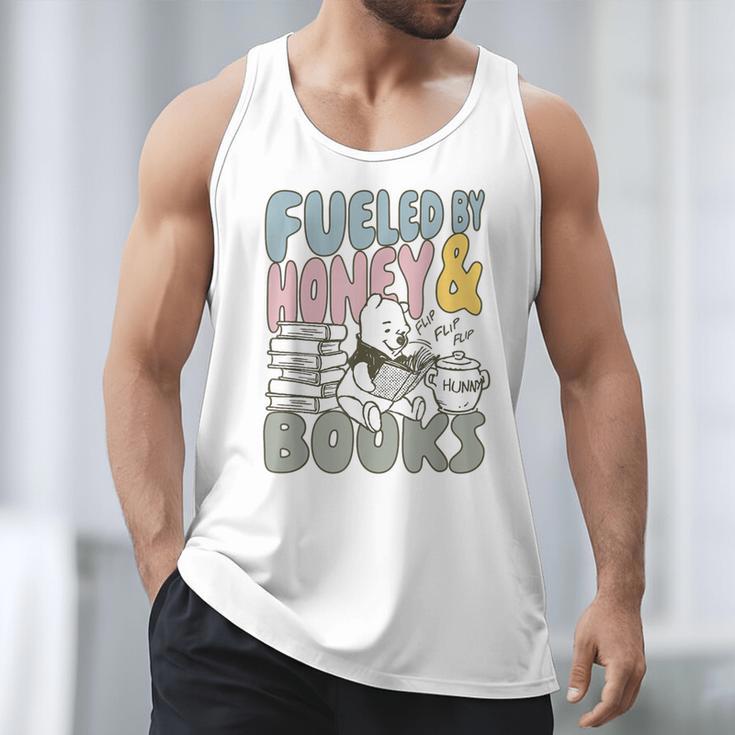 Disney Winnie The Pooh Fueled By Honey & Books Sketch Men Tank Top