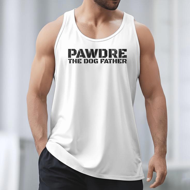 Dog Dad Humor PAWDRE The Dog Father Not Just a Dog Dad Men Tank Top