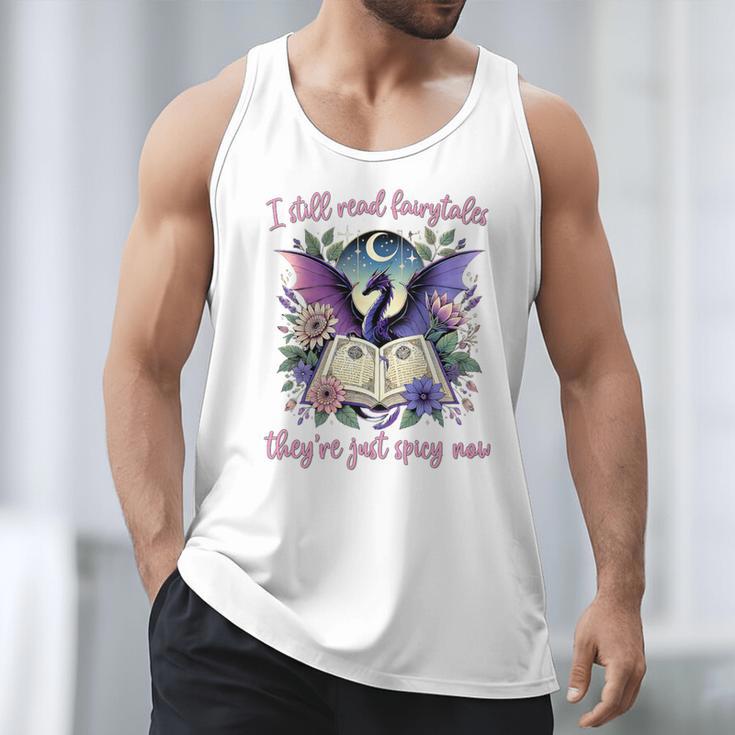 Dragon Bookish Romantasy Smut Merch Spicy Book Lover Premium Men Tank Top