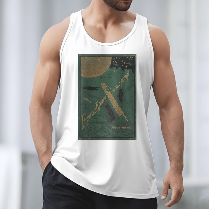 From The Earth To The Moon Book Cover 1874 Premium Men Tank Top