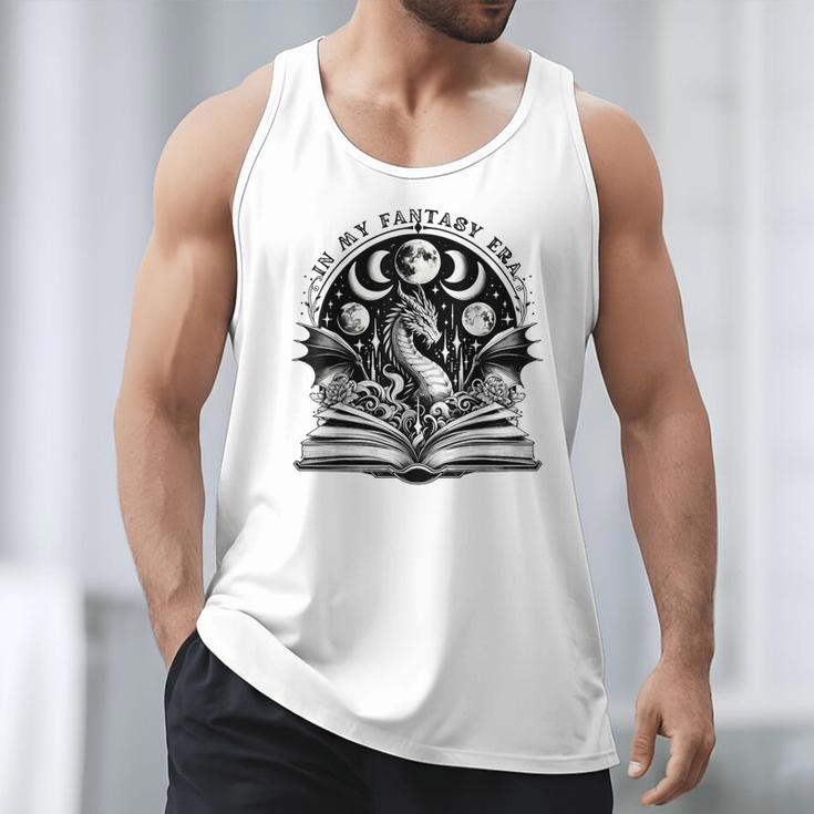 In My Fantasy Era Books Dragon & Moon Bookish Bookworm Men Tank Top