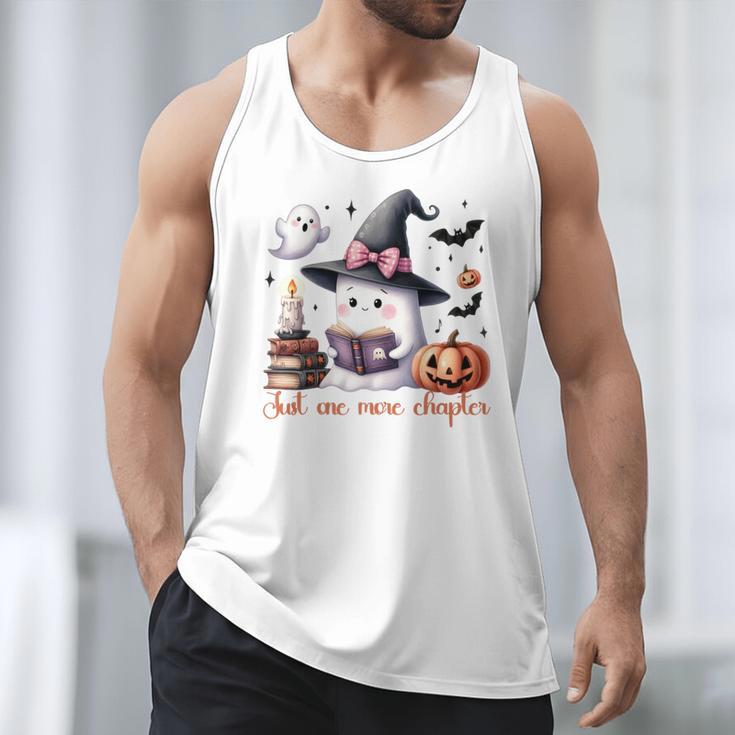 Ghost Reading Book Coquette Bow Halloween Girl Toddler Kid Premium Men Tank Top