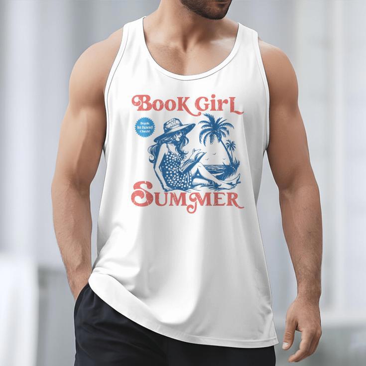 Girl Reading Book Summer Beach Vacation For Book Lover Men Tank Top Girl Reading Book Summer Beach Vacation For Book Lover Men Tank Top