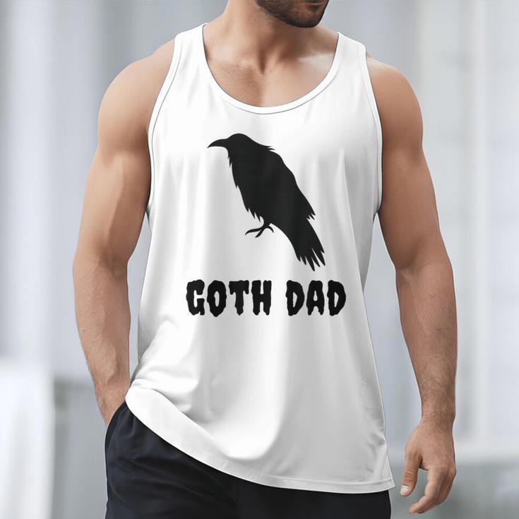 Goth Dad Gothic Bird Crow Emo Father's Day Men Tank Top