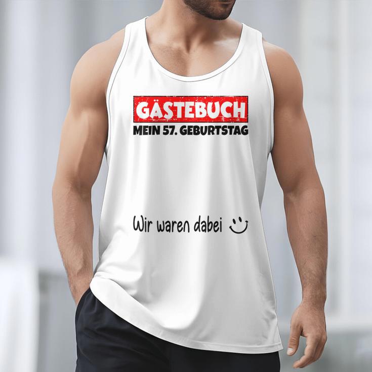 Guest Book Wir Waren Dabei Mein 57 Geburtstag German Men Tank Top Guest Book Wir Waren Dabei Mein 57 Geburtstag German Men Tank Top