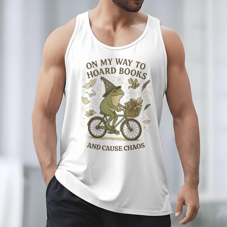 On My Way To Hoard Books And Cause Chaos Tom Foolery Men Tank Top On My Way To Hoard Books And Cause Chaos Tom Foolery Men Tank Top